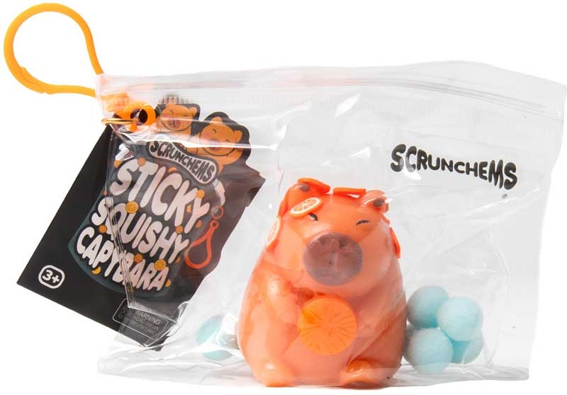 SCRUNCHEMS STICKY SQUISHY CAPYBARA