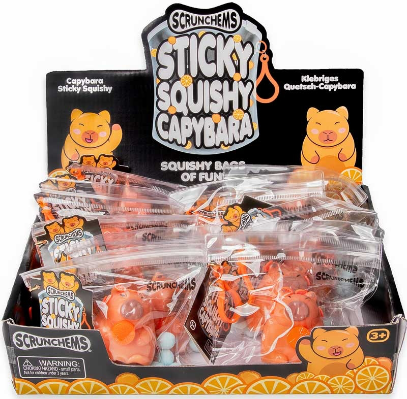 SCRUNCHEMS STICKY SQUISHY CAPYBARA