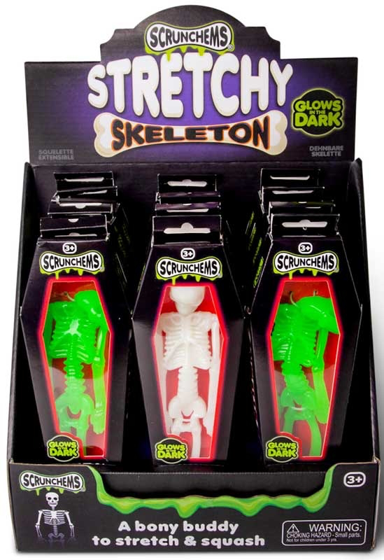 SCRUNCHEMS STRETCHY SQUISHY SKELETON ASSORTED