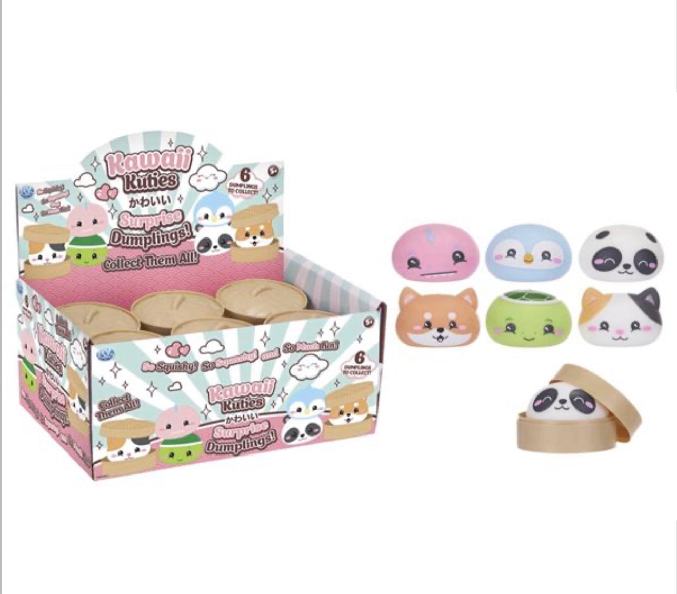 8.5CM KAWAII KUTIE SURPRISE DUMPLING 6 ASST