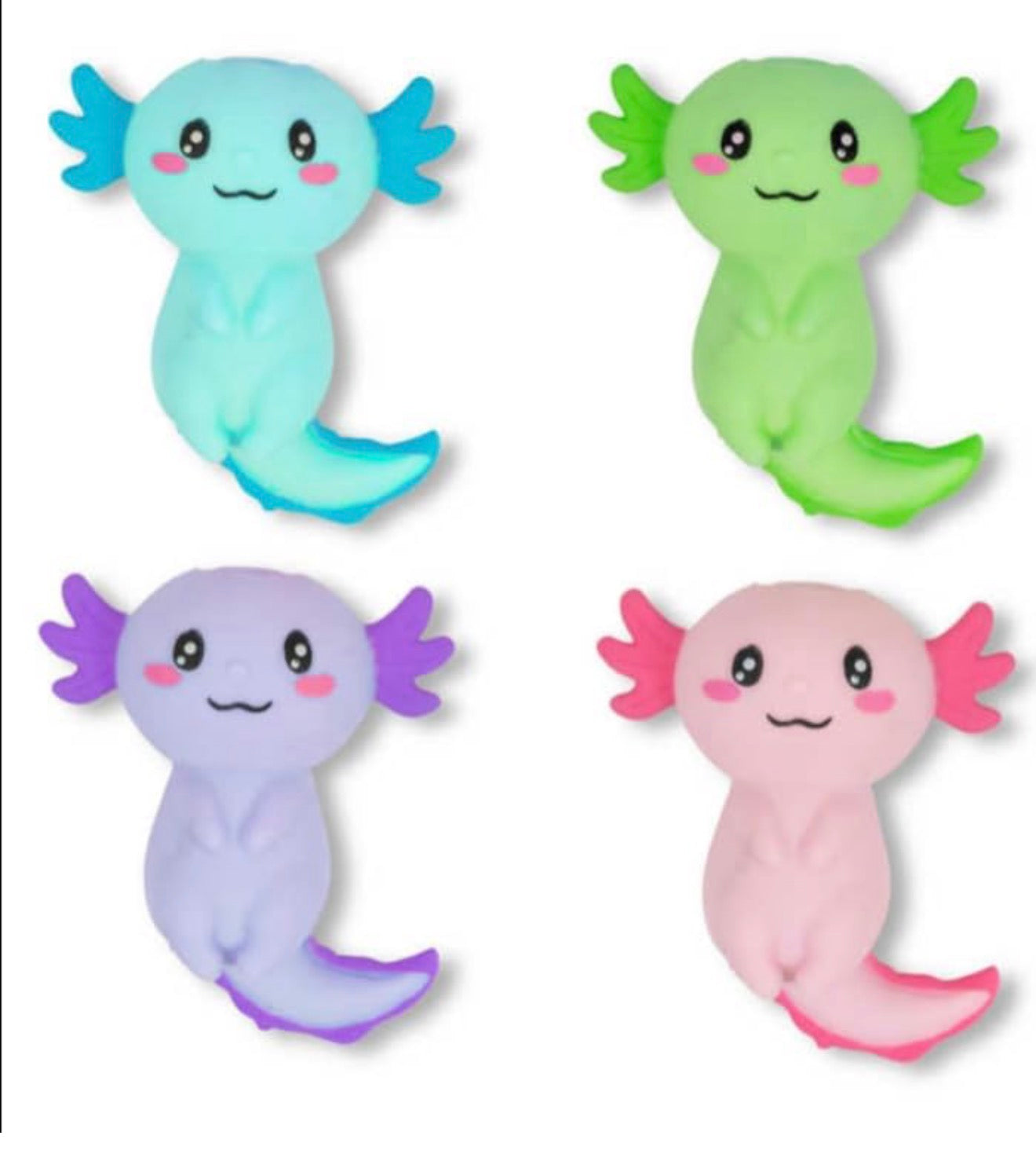 Adorable Axolotl Squishy in Assorted Colors to Collect