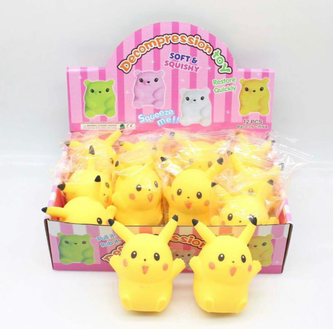 Decompression Toy Soft & Squishy Pikachu style Squeeze Me! Restore Quickly Stress Relief Toy