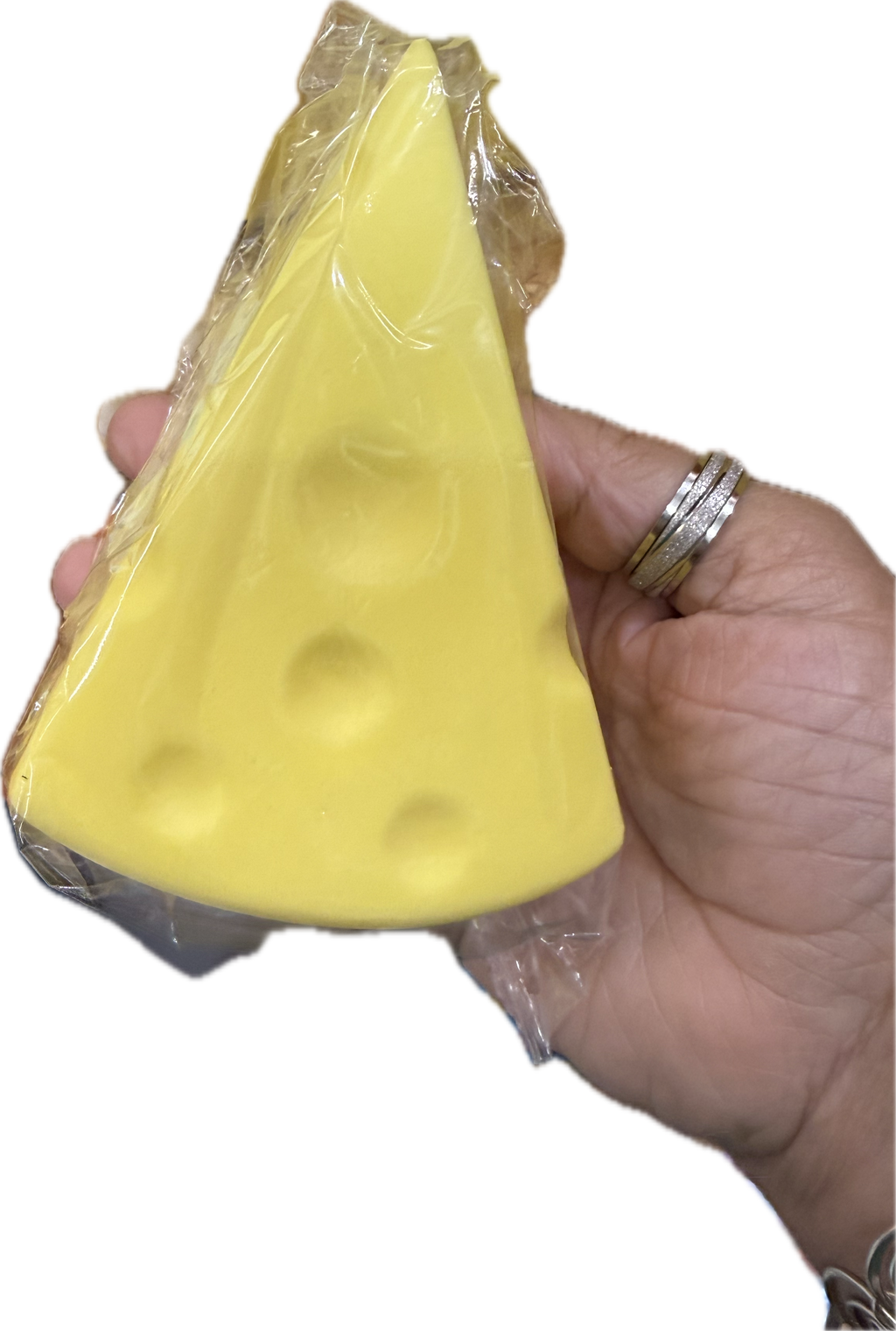 Cheese Slice - Squeeze Me! - Yellow Box Packaging - Fun & Playful - Ideal for Kids & Families (price is for 1 wedge only)