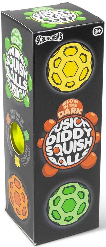 SCRUNCHEMS FUSION DIDDY SQUISH BALLS - 3PK