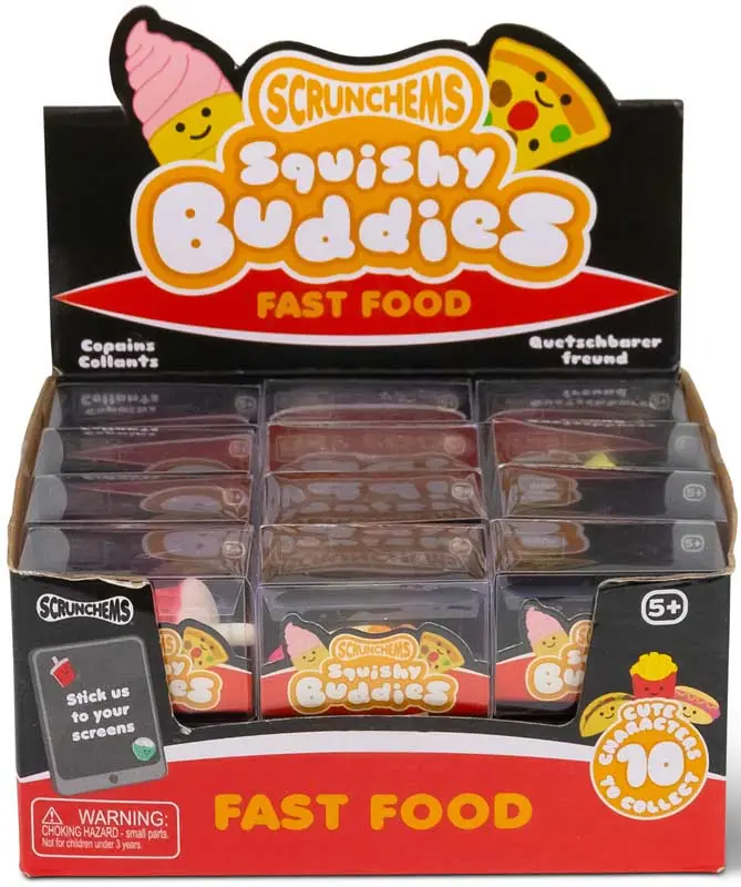 SCRUNCHEMS SQUISHY BUDDIES - FAST FOOD ASSORTED