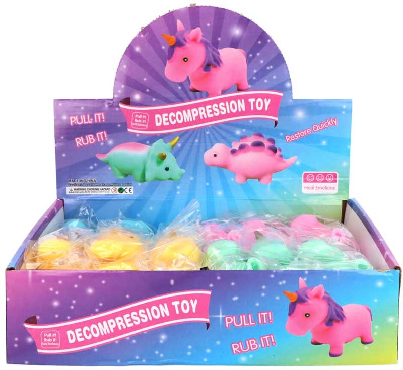 STRETCHY UNICORN 10CM ASSORTED