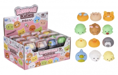 Kawaii Kuties Squishy Mochi Animal Collection - 12 to Collect Adorable & Squashy Characters for Kids
