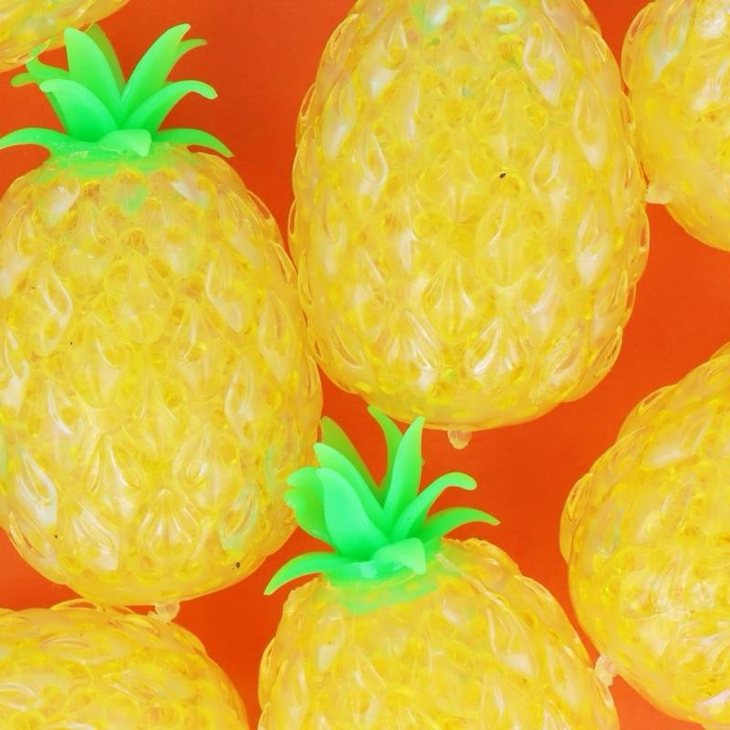 Squeezable Pineapple Stress Toy - Fun Sensory Fidget for Kids & Adults - Yellow Pineapple Shape - Perfect for Relaxation & Playtime