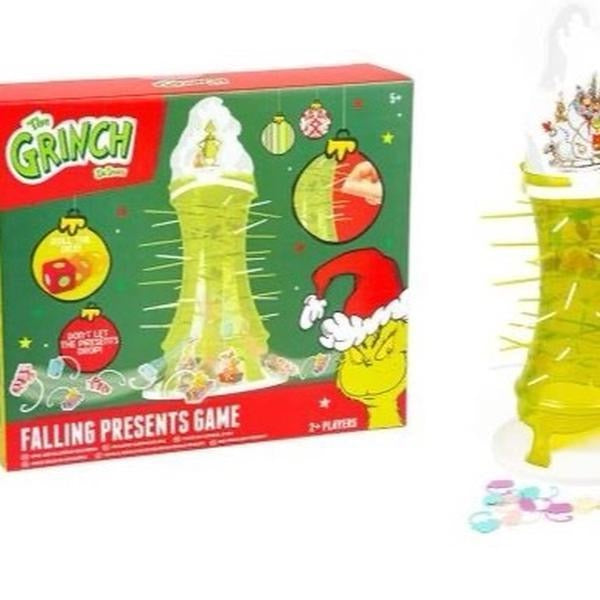The Grinch Falling Presents Game - Family Fun Similar to Ker Plunk - Perfect for 2+ Players - Festive Entertainment