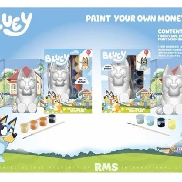 Bluey paint your own money box