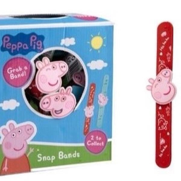 Peppa Pig Silicone Snap Band - Fun Wrist Accessory for Kids - Perfect for Wrapping Around Wrist - Collectible Item