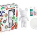 Marble Bear Pouring Kit – 23cm Christmas Crafts Festive Edition (Red, Green & White)