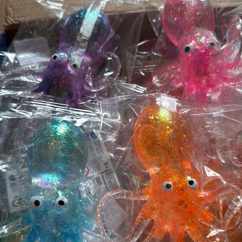 Sugar Squishy Squid Fidget Toy - Stretchy Tentacles for Tactile Fun & Visually Appealing Colors - Perfect for Stress Relief & Long Playtime - Ideal Birthday Gift