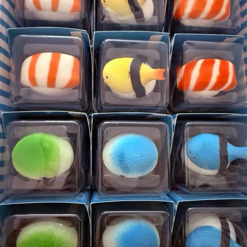 Giggle Tastic Squishimi Squishy - Fun Stress Relief Toys for Collectors, Randomly Selected from Six Unique Items, Perfect for Adding Whimsy to Your Day