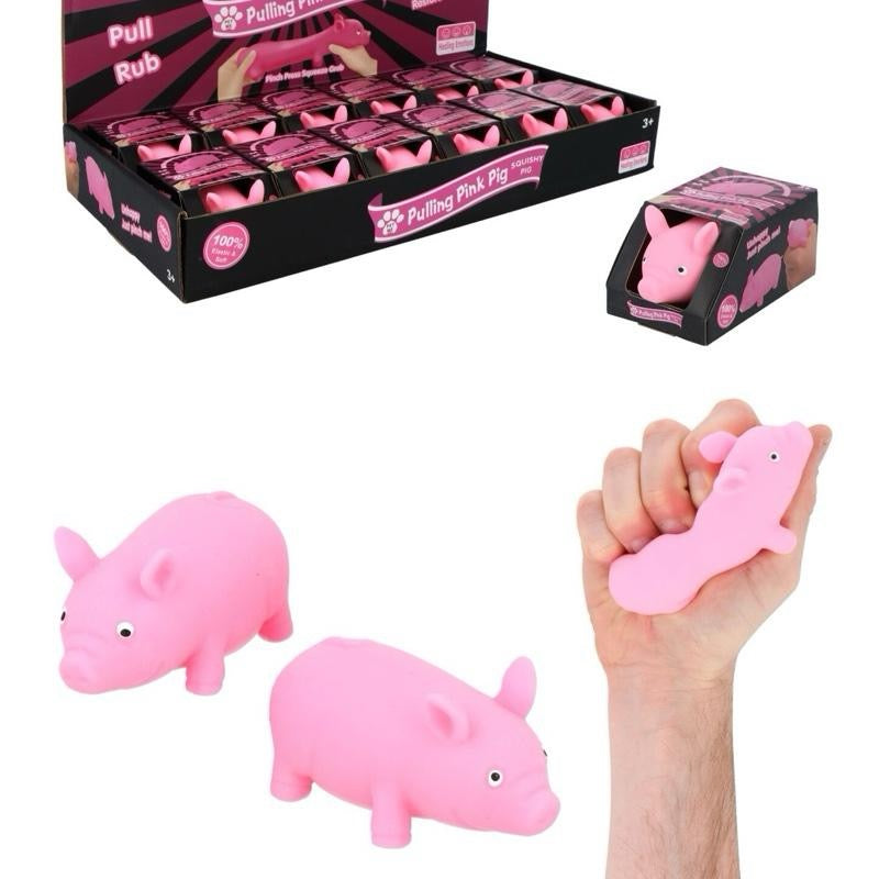 Squish & Squash Pig - Stress Relief Toy for All Ages in Convenient Box Packaging - Fun and Effective Way to Relax and Unwind - Perfect Gift for Stress Relief